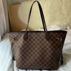 Louis Vuitton Demier Ebene Canvas Neverfull MM Bag